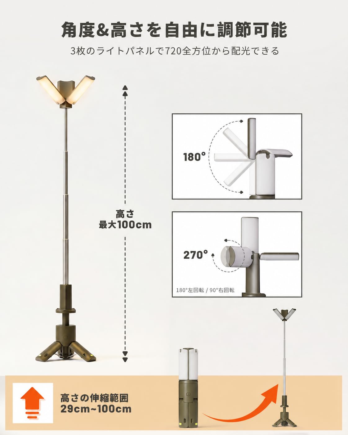 Amazon.co.jp: HAGOOGI LEDランタン キャンプ ライト「1台5役・3000lm